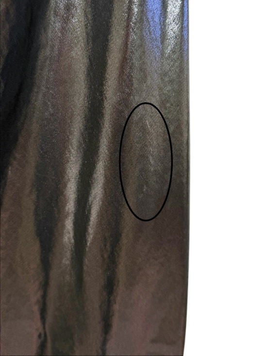 Zara Size M Silver Metallic Halter Neck Maxi Slip Dress Liquid Metal Look - Picture 4 of 9